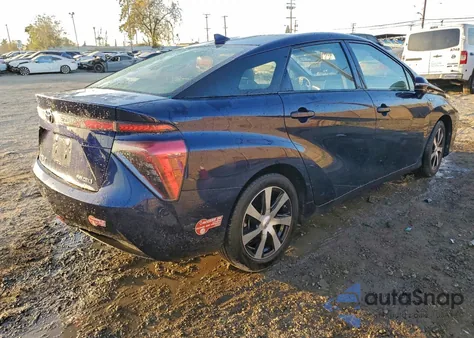 2018 Toyota Mirai из США, поврежденный, VIN JTDBVRBD8JA004792